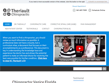 Tablet Screenshot of chiropractorveniceflorida.com